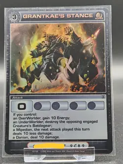 Chaotic Card : Grantkae's Stance Forged Unity Super Rare Attack Holo - Image 1