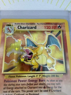 Pokemon Charizard Card 4/102 Base Set Holo Rare Vintage 1999 WOTC - Clean! 🔥 - Image 3