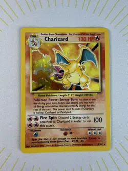 Pokemon Charizard Card 4/102 Base Set Holo Rare Vintage 1999 WOTC - Clean! 🔥 - Image 5