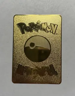 1st Edition Blastoise 2/102 Gold Metal High Quality Fan Art Card Collectible NM - Image 2