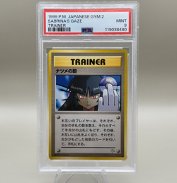 1999 Pokemon TCG Sabrina's Gaze Banned Trainer Japanese Gym 2 - Graded PSA 9 - Image 1