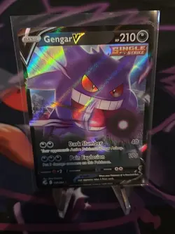Pokemon TCG Fusion Strike Gengar v Holo Ultra Rare Card 156/264 - Image 1