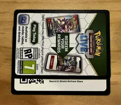 5X POKEMON SWORD & SHIELD BRILLIANT STARS TCG ONLINE CODE CARDS - BOOSTER PACK - Image 1