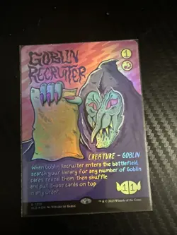 Goblin Recruiter (Rainbow Foil) Secret Lair Drop Foil - Image 1