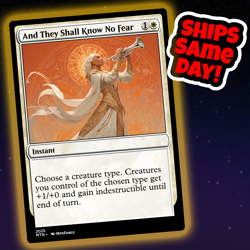 And They Shall Know No Fear - Custom Art Magic: The Gathering Playtest Card - Image 1