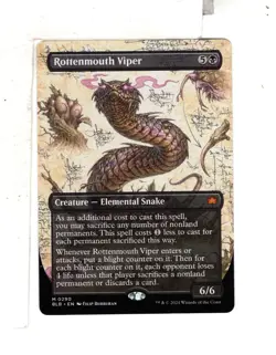 MTG SkeenAB Rottenmouth Viper BORDERLESS from BLB. NM. - Image 1