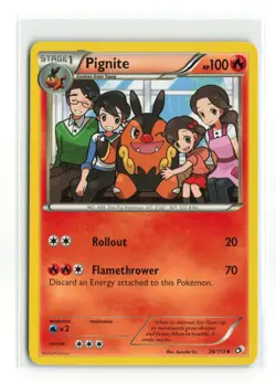 PIGNITE 26/113 LEGENDARY TREASURES NON HOLO POKEMON TCG LP - Image 1
