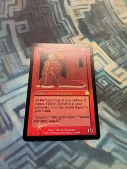 MTG Foil Squee, Goblin Nabob Mercadian Masques (EX/LP+ Front & MP Back) - Image 2