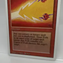 MTG - Fork Revised Edition Rare Interrupt Red Cost RR Regular Amy Weber - Image 3