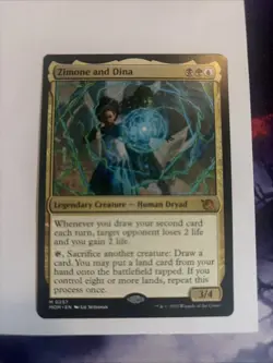 MTG Magic the Gathering Zimone and Dina (257/548) March of the Machine LP - Image 1