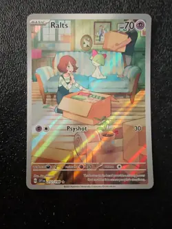 Pokemon Riolu & Ralts SV01 Scarlet & Violet Illustration Rare Full Art Holo - Image 4