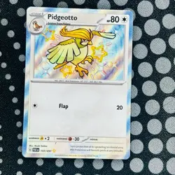 Pokemon TCG Scarlet & Violet Paldean Fates Pidgeotto Holo 197/091 - Image 1