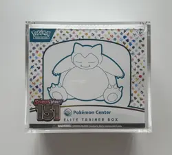 151 Pokemon Center Elite Trainer Box Pokemon TCG New/Sealed with Acrylic Case #1 - Image 1