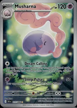 Musharna 117/086 Holo Black Bolt Illustration Rare NM Mizue Pokemon - Image 1