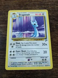 Pokemon Base Set 2 Dragonair 22/130 Rare Non Holo LP - Image 1