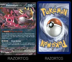 FEZANDIPITI EX 142/217 DOUBLE RARE ASCENDED HEROES POKEMON NM/M - Image 3