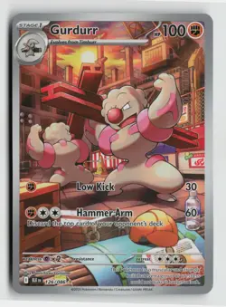 Pokemon - Gurdurr - 126/086 SV: Black Bolt - Illustration Rare - NM - Image 1