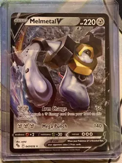 Pokemon Melmetal V 047/078 Pokemon GO Ultra Rare Holo NM - Image 1