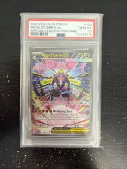 2026 POKEMON PERFECT ORDER SPECIAL ILLUSTRATION RARE #120 MEGA ZYGARDE EX PSA 10 - Image 1