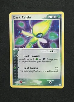 Dark Celebi 4/101 EX Hidden Legends - Holo Rare - Pokemon 2004 NM - Image 1