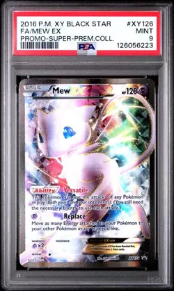 Pokemon Mew ex Super Premium Coll. Japanese Full Art #XY126 PSA 9 - Image 1