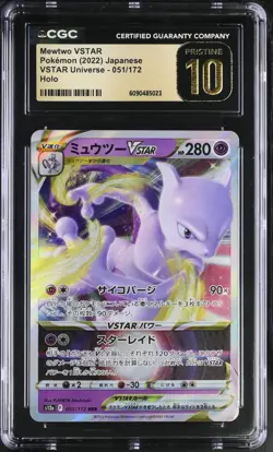 CGC PRISTINE 10 Mewtwo VSTAR 031/071 S10b Pokemon GO Holo Japanese Pokemon TCG - Image 1