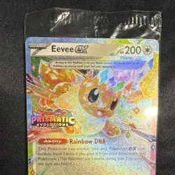 Sealed Pokemon Eevee ex Prismatic Evolutions Stamp Promo Holo 075/131 English - Image 3