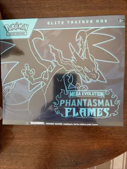Pokemon TCG Mega Evolution Phantasmal Flames ETB Elite Trainer Box Brand New - Image 1