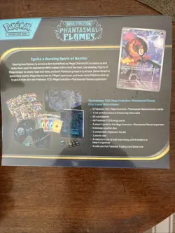 Pokemon TCG Mega Evolution Phantasmal Flames ETB Elite Trainer Box Brand New - Image 3