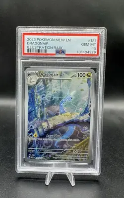 Dragonair 181/165 Pokemon TCG Scarlet & Violet Illustration PSA 10 - Image 1
