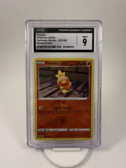 Torchic 022/189 Common Darkness Ablaze Pokemon Reverse Holo NM/M CGC 9 MINT - Image 1