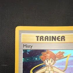 Pokemon TCG Misty 018/132 - Gym Heroes Holo Rare English Unlimited Trainer - Image 2