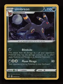 Umbreon SWSH129 Holo Promo Sword & Shield Promo Pokemon Near Mint - Image 1