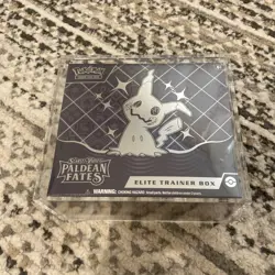 Pokemon TCG Paldean Fates Elite Trainer Box Brand New Sealed in Acrylic Case - Image 1