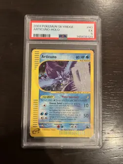 2003 Pokemon Skyridge #H3 Articuno Holo PSA 5 - Image 1