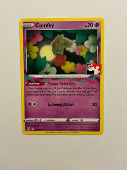 Comfey 079/196 Pokemon Prize Pack Series 3 NM Lost Origin variant B - Image 1