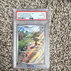Pokemon Paldean Wooper 102/094 Illustration Rare Holo PSA 10 English - Image 1