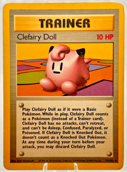 Pokemon TCG Clefairy Doll 070/102 Vintage 1999 Base Set Regular WOTC - Image 1