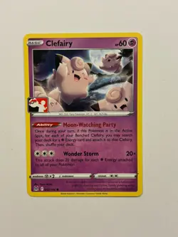 Clefairy 062/196 Pokemon Prize Pack Series 3 Lost Origin variant NM E - Image 1