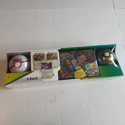Pokemon Costco Collector 3-Pack: Eevee Treasure Chest Quick & Premier Ball Tins - Image 1