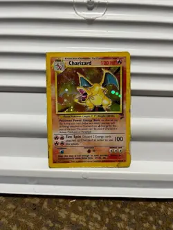 Pokemon TCG Charizard 4/130 Base Set 2 Holo Rare Heavily Played - Image 1