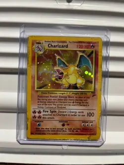 Pokemon TCG Charizard 4/130 Base Set 2 Holo Rare Heavily Played - Image 3