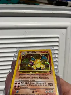 Pokemon TCG Charizard 4/130 Base Set 2 Holo Rare Heavily Played - Image 4