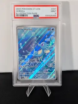 Pokemon Horsea Illustration Rare #067 SV SFA PSA 9 MINT - Image 1