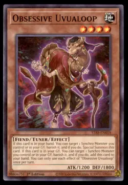 Yu Gi Oh! Obsessive Uvualoop STAS EN018 STAS 1st Edition Regular - Image 1
