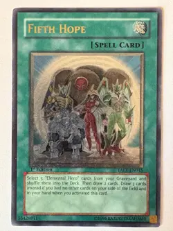 YUGIOH-1x- Fifth Hope - TAEV-EN045 - ULTIMATE RARE - 1st Edition - Image 1