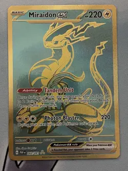 Pokemon TCG Miraidon ex 243/091 Sv: Paldean Fates Holo Secret Rare NM Pack Fresh - Image 1