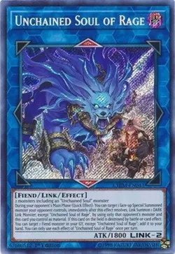 * UNCHAINED SOUL OF RAGE * 1ST EDITION ORIGINAL SECRET RARE CHIM-EN043 YUGIOH! - Image 1