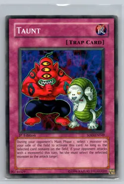 Soul of the Duelist: 1st Edition #SOD-EN049 Taunt - VG - Image 1