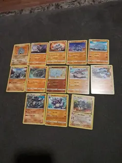 Pokemon TCG Rhyhorn and Rhydon 13 Card Lot (1 Reverse Holo) - Image 1